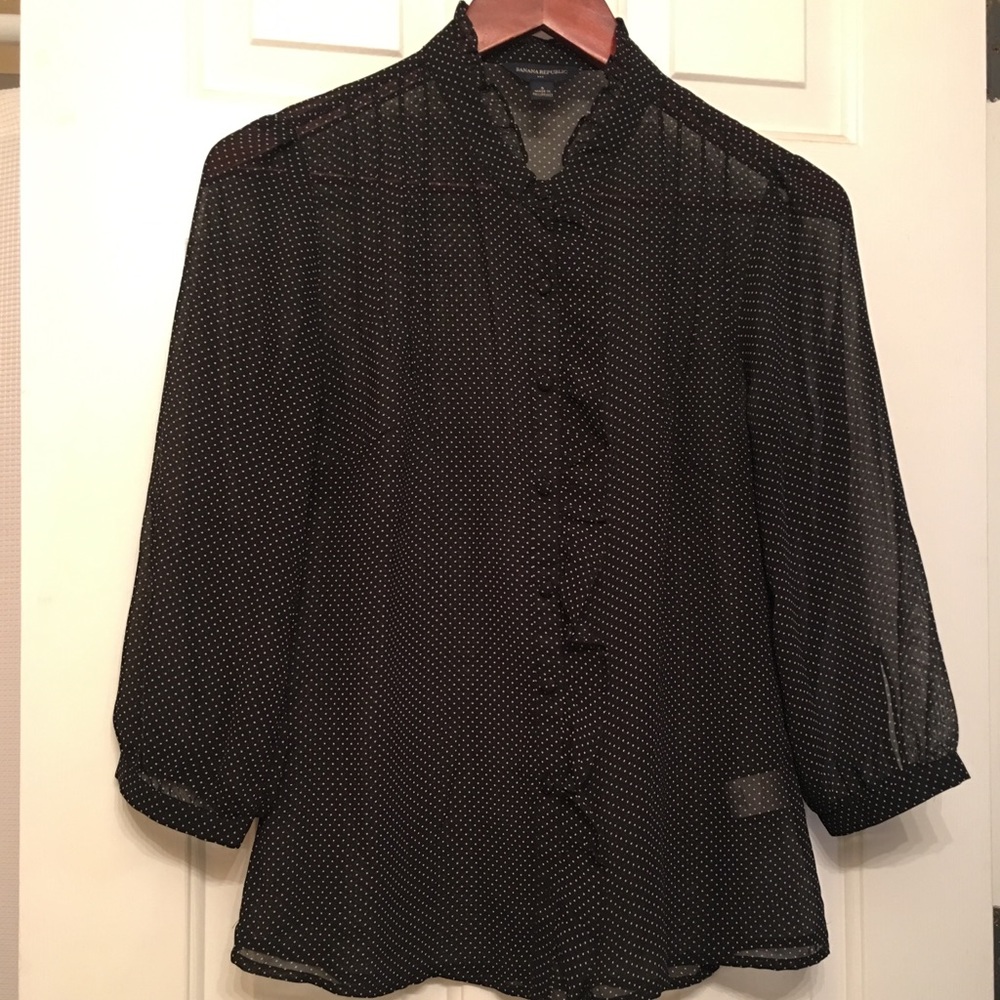 Banana Republic sheer blouse